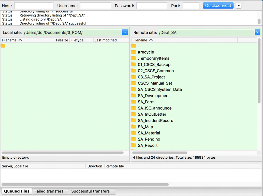 how to remove a file from filezilla on mac